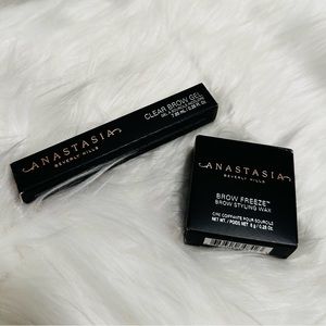Anastasia Beverly Hills Brow Freeze 0.28 OZ & Clear Brow Gel Full Size - NIB